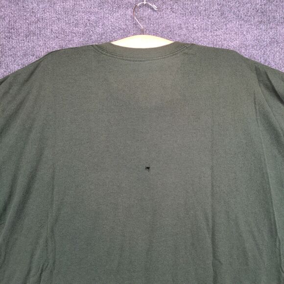 Gildan Mens Co-Alliance Logo T-Shirt Green 3XL Crew Neck Polycotton Dry Blend - Picture 7 of 14